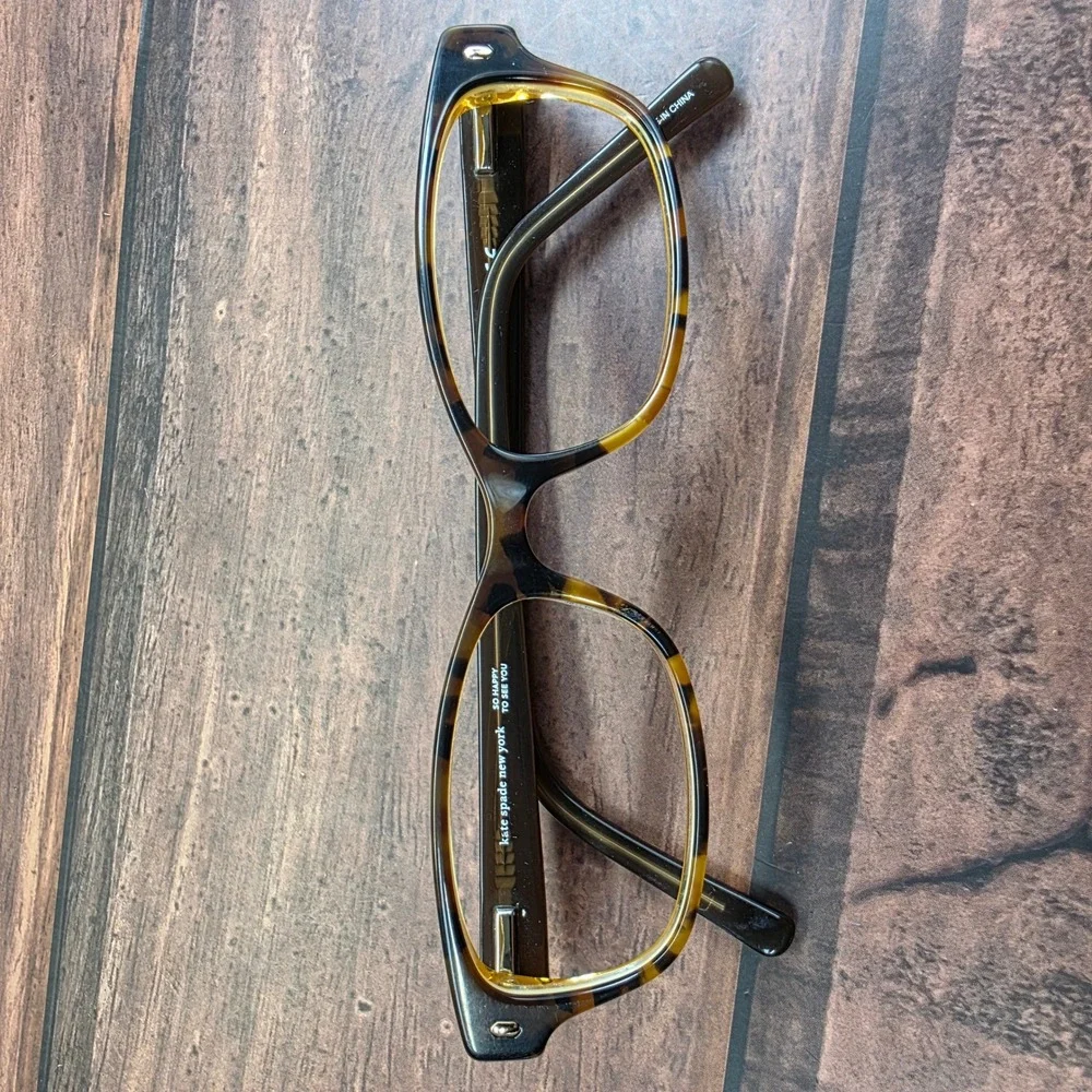 Kate Spade Lucyann 0JMD Tortoise Shell Rectangular Eyeglasses Frames 135mm